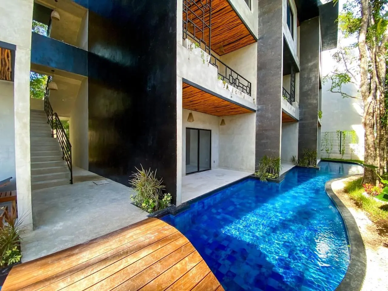 Spacious And Modern Studio With Private Pool Garden Pool And Gym Tulum Apartment