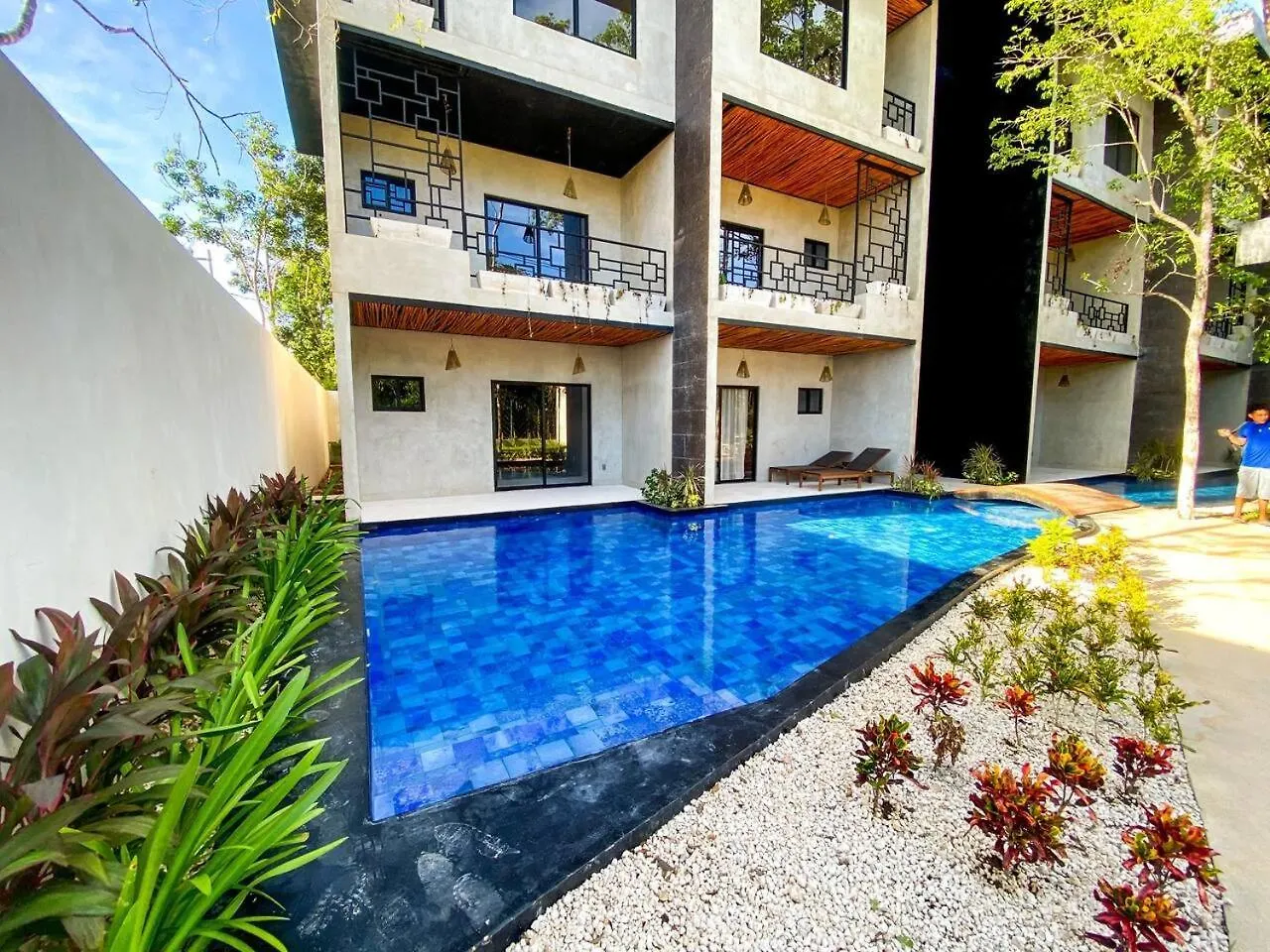 Spacious And Modern Studio With Private Pool Garden Pool And Gym Tulum Apartment